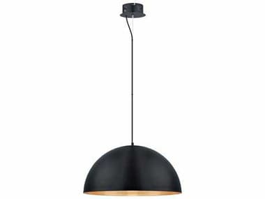 Eglo Gaetano 1-Light Black Gold Dome Pendant EGL201294A