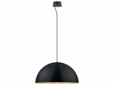 Eglo Gaetano 1-Light Black Gold Dome Pendant EGL201295A