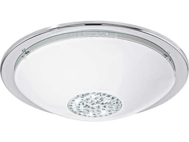 Eglo Giolina 1-Light Chrome Bowl Flush Mount EGL204064A
