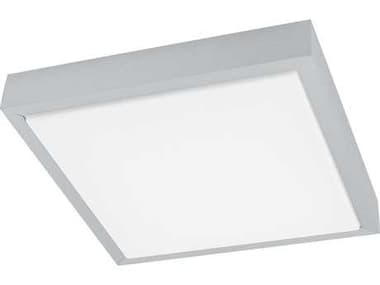 Eglo Idun 1-Light Brushed Aluminum Silver Flush Mount EGL93666A