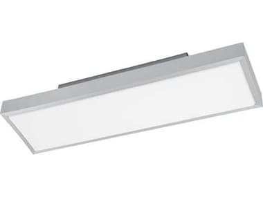 Eglo Idun 1-Light Brushed Aluminum Silver Flush Mount EGL93636A
