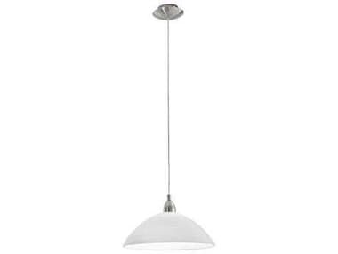 Eglo Lord 1-Light Matte Nickel Dome Pendant EGL88491A