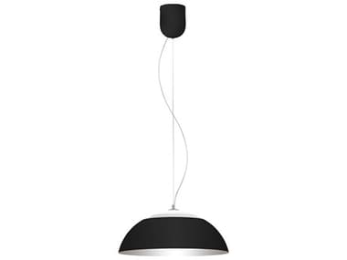 Eglo Marghera 1-Light Black Silver Dome Pendant EGL202267A