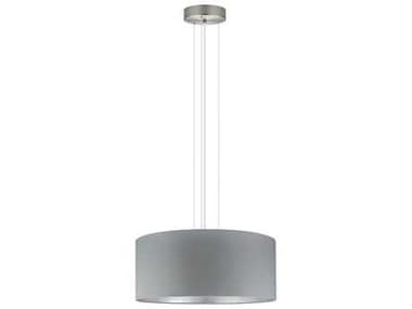 Eglo Maserlo 3-Light Satin Nickel Drum Pendant EGL31606A