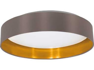 Eglo Maserlo 1-Light Satin Nickel Round Semi Flush Mount EGL31625A