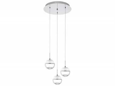 Eglo Montefio 3-Light Chrome Globe Pendant EGL93709A