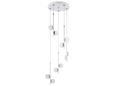 Eglo Olindra 10-Light White Chrome Round Pendant EGL96932A