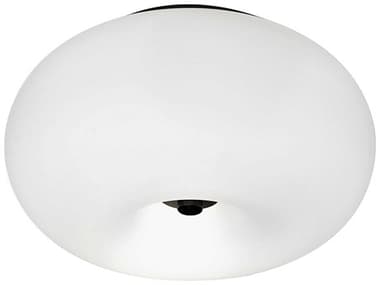 Eglo Optica 2-Light Black White Flush Mount EGL204893A
