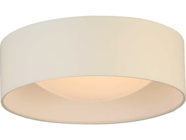 Eglo Orme 1-Light White Drum Flush Mount EGL204719A