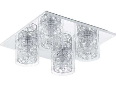 Eglo Pianella 4-Light Chrome Flush Mount EGL91733A