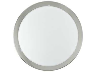 Eglo Planet 1-Light Matte Nickel Round Flush Mount EGL82942A