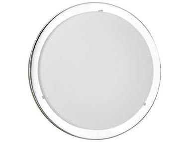 Eglo Planet 1-Light Chrome Round Flush Mount EGL82945A