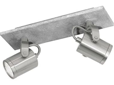 Eglo Praceta 2-Light Concrete Grey Matte Nickel Chrome Cylinder Track & Rail Light EGL95742A