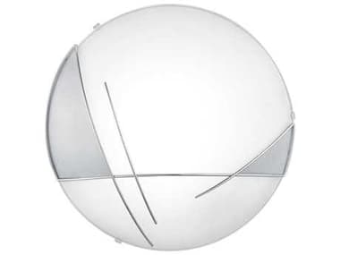 Eglo Raya 1-Light Chrome Satin Round Flush Mount EGL89758A