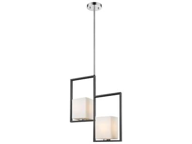 Eglo Regis Falls 2-Light Black Chrome Geometric Pendant EGL202817A