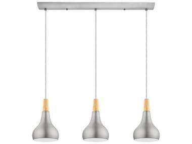 Eglo Sabinar Brushed Silver Nickel Island Pendant EGL202314A