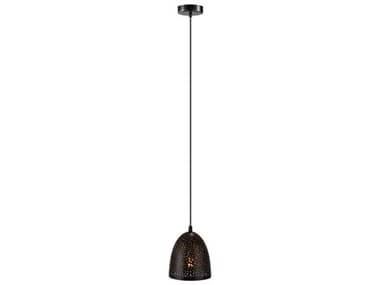 Eglo Safi 1-Light Matte Black Bell Mini Pendant EGL202265A