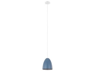 Eglo Sarabia 1-Light Pastel Dark Blue Silver Mini Pendant EGL204084A