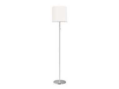 Eglo Sendo Aluminum Cream Fabric Silver Floor Lamp EGL82813A