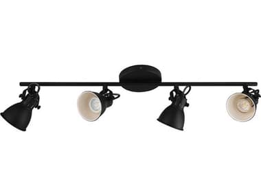 Eglo Seras 4-Light Black Bell Track & Rail Light EGL98408A