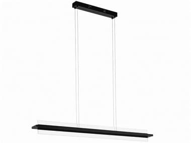 Eglo Spadafora 1-Light Black Linear Island Pendant EGL204361A