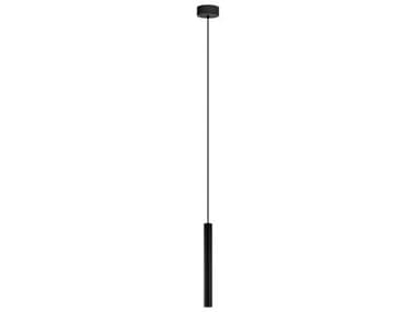Eglo Tortoreto 1-Light Matte Black Cylinder Mini Pendant EGL62541A