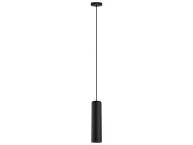 Eglo Tortoreto 1-Light Matte Black Cylinder Mini Pendant EGL62557A