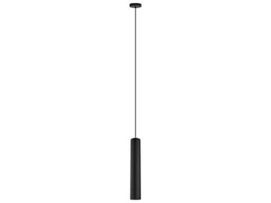 Eglo Tortoreto 1-Light Matte Black Cylinder Mini Pendant EGL62558A