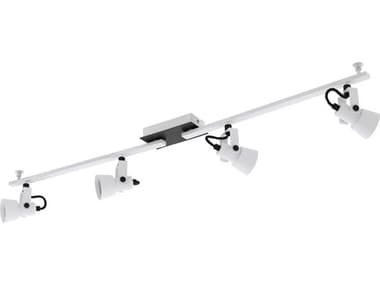 Eglo Trillo 4-Light White Black Track & Rail Light EGL97374A