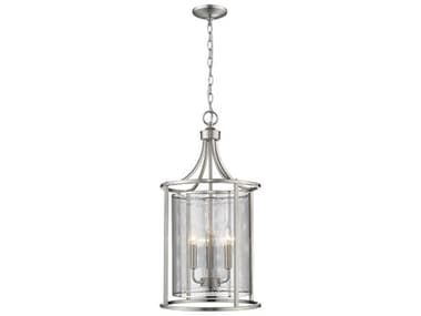 Eglo Verona 3-Light Brushed Nickel Cylinder Pendant EGL202806A