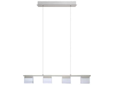 Eglo Vicino 4-Light Matte Nickel Linear Island Pendant EGL201438A