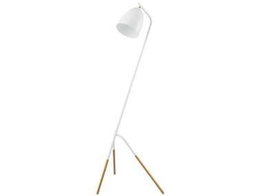 Eglo Westlinton White Gold Leaf Metal Floor Lamp EGL49944A