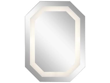 Elan Alvor Steel 24''W x 32''H Octagon LED Wall Mirror ELA86002