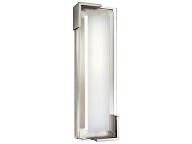 Elan Jaxen 5" Wide 1-Light Brushed Nickel Glass LED Vanity Light ELA83797