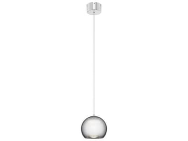 Elan Rendo 7" 1-Light Chrome Glass LED Globe Mini Pendant ELA83951