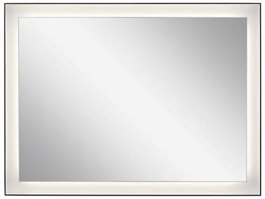 Elan Ryame Matte Black 24''W x 32''H Rectangular LED Wall Mirror ELA84167