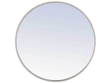Elegant Lighting Eternity Silver 28'' Round Wall Mirror EGMR4036S