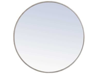 Elegant Lighting Eternity Silver 32'' Round Wall Mirror EGMR4039S
