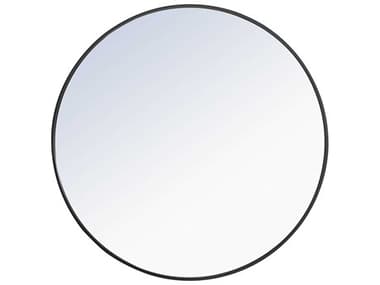Elegant Lighting Eternity Black 36'' Round Wall Mirror EGMR4041BK