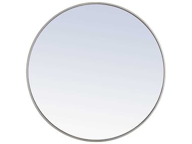 Elegant Lighting Eternity Silver 36'' Round Wall Mirror EGMR4043S
