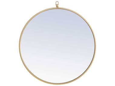 Elegant Lighting Eternity Brass 24'' Round Wall Mirror EGMR4052BR