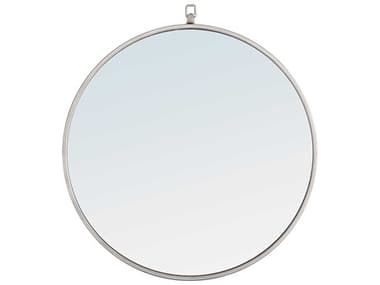 Elegant Lighting Eternity Silver 24'' Round Wall Mirror EGMR4053S