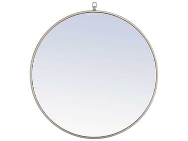 Elegant Lighting Eternity Silver 28'' Round Wall Mirror EGMR4056S