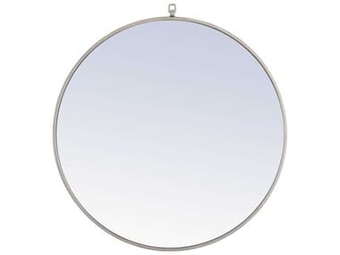 Elegant Lighting Eternity Silver 32'' Round Wall Mirror EGMR4059S