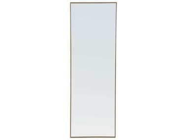 Elegant Lighting Eternity Brass 18''W x 60''H Rectangular Wall Mirror EGMR4082BR