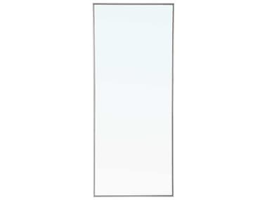 Elegant Lighting Eternity Silver 30''W x 72''H Rectangular Wall Mirror EGMR4086S