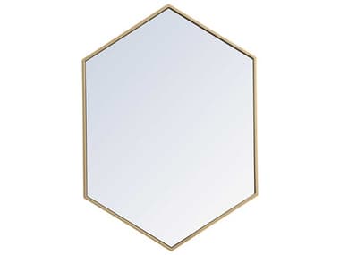 Elegant Lighting Eternity Silver 24'' Hexagon Wall Mirror EGMR4424