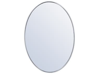 Elegant Lighting Eternity Silver 24''W x 34''H Oval Wall Mirror EGMR4624
