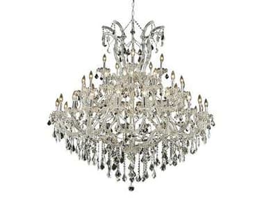 Elegant Lighting Maria Theresa Royal Cut Chrome & Crystal 41-Light 52'' Wide Grand Chandelier EG2800G52C