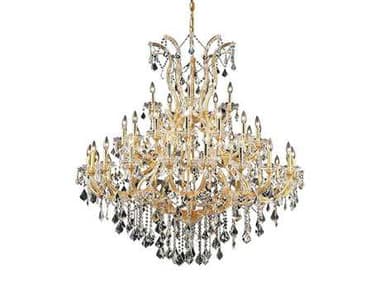 Elegant Lighting Maria Theresa Royal Cut Gold & Crystal 41-Light 52'' Wide Grand Chandelier EG2800G52G